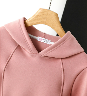 Women's Thicken Solid Plush Windbreaker Hoodie
