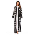 Loose Lace Cardigan Robe for Women with Stripes