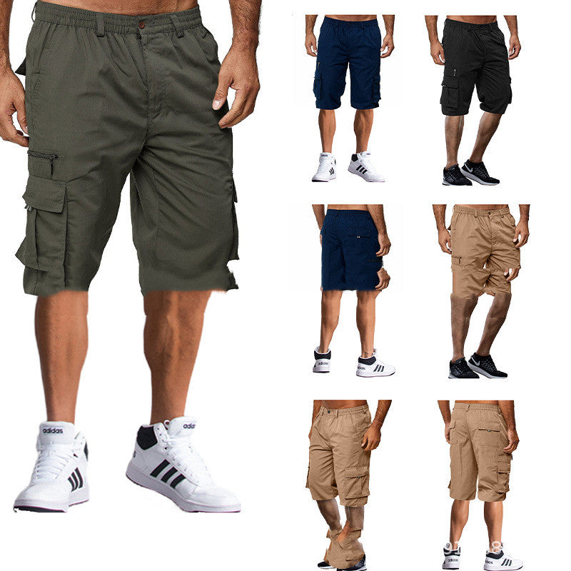 Men's Loose Multi-pocket Cargo Shorts for Outdoors