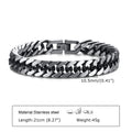 Men's Thick Stainless Steel Bracelet - European & American Style